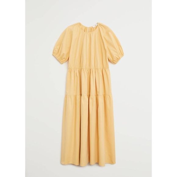 Mango Poplin Voluminous Dress Pockets New - Picture 8 of 9